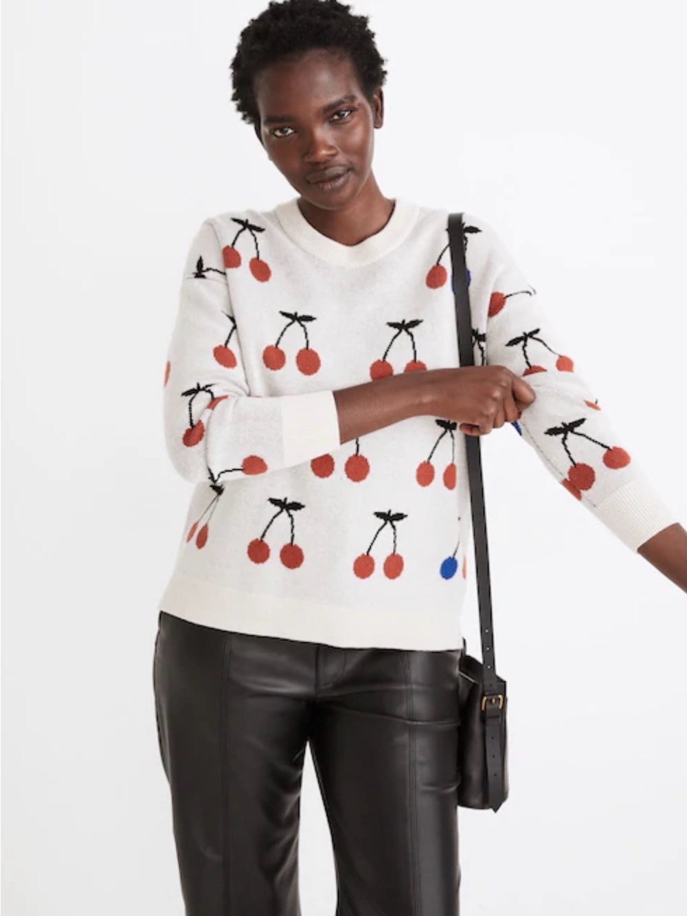 Madewell Cherry Jacquard Sweater